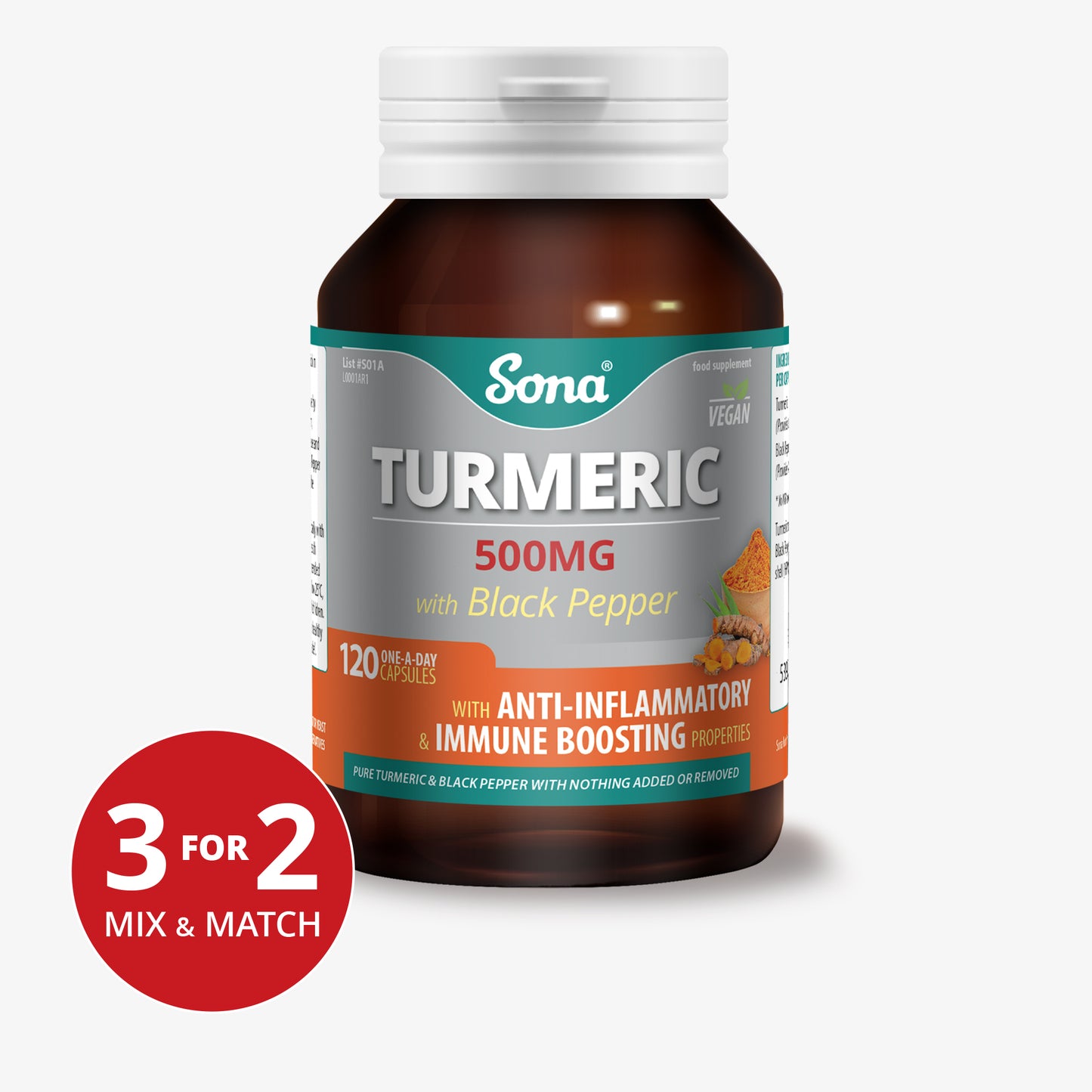 Turmeric 500mg with Black Pepper