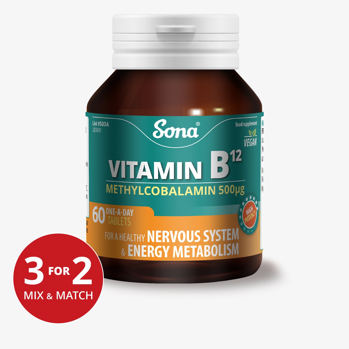 Vitamin B12 Tablets- Methylcobalamin 500μg