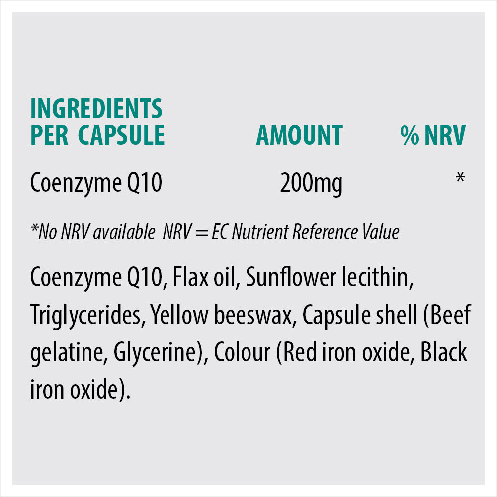 CoQ10 MAX 200mg - Coenzyme Q10 200mg Capsules