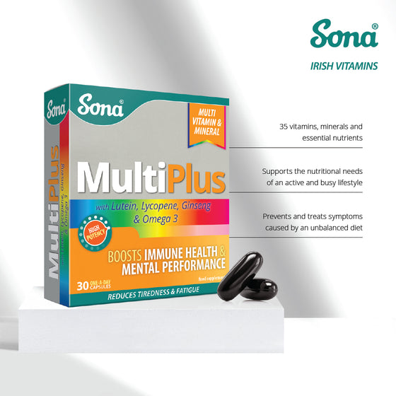 MultiPlus Capsules - Complete Multivitamin / Multimineral with Omega 3, Lutein and Ginseng