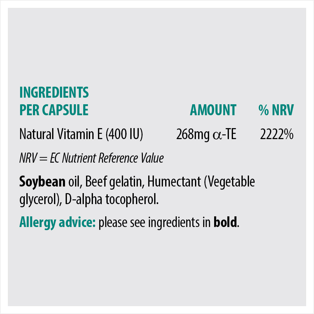 E 400 - Vitamin E 400 IU