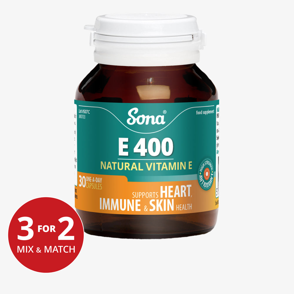 
                      
                        E 400 - Vitamin E 400 IU
                      
                    