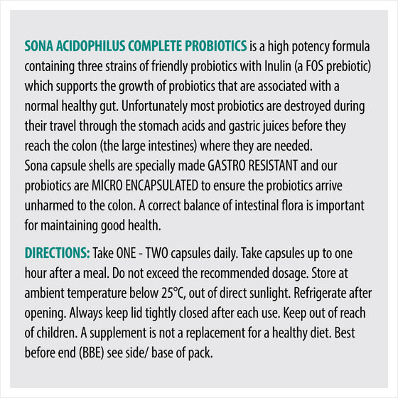 AcidoPhilus Complete - Gastro Resistant + Micro Encapsulated Probiotic Capsules