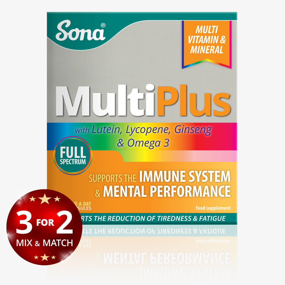 MultiPlus Capsules - Complete Multivitamin / Multimineral with Omega 3, Lutein and Ginseng