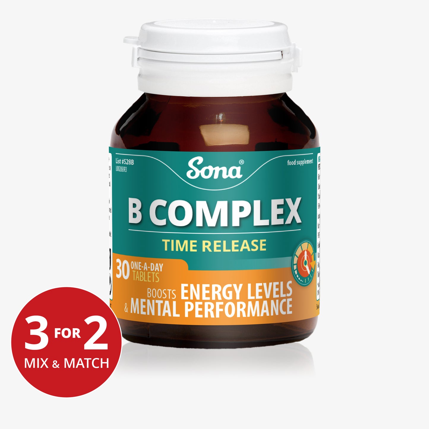B Complex - Vitamin B Time Release (30/60/120 tablets)