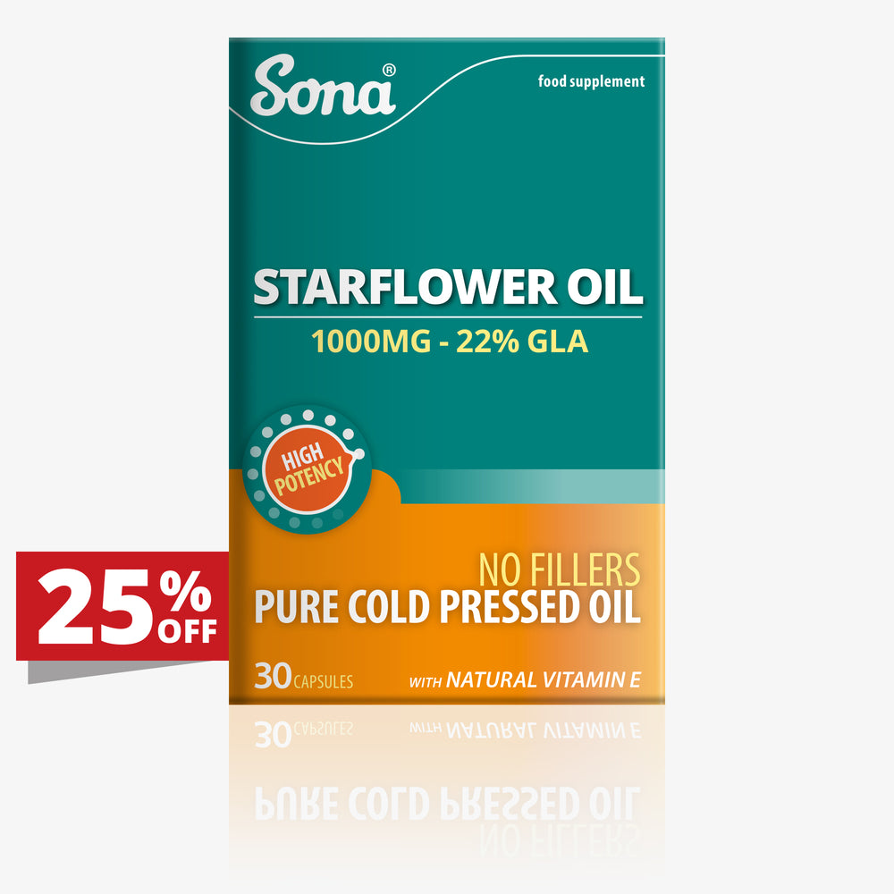 Starflower Oil - 1000mg Omega 6 Fatty Acid