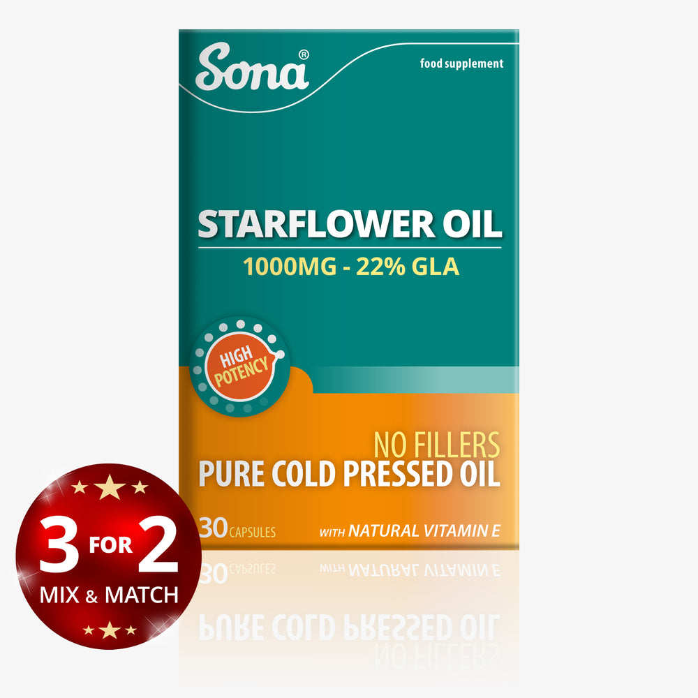 Starflower Oil - 1000mg Omega 6 Fatty Acid