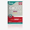 Sona CoQ10 MAX 200mg provides 200mg of concentrated Coenzyme Q10 (CoQ10) per capsule. Enhances energy levels and supports a healthy heart. Recommended if taking statin medication.