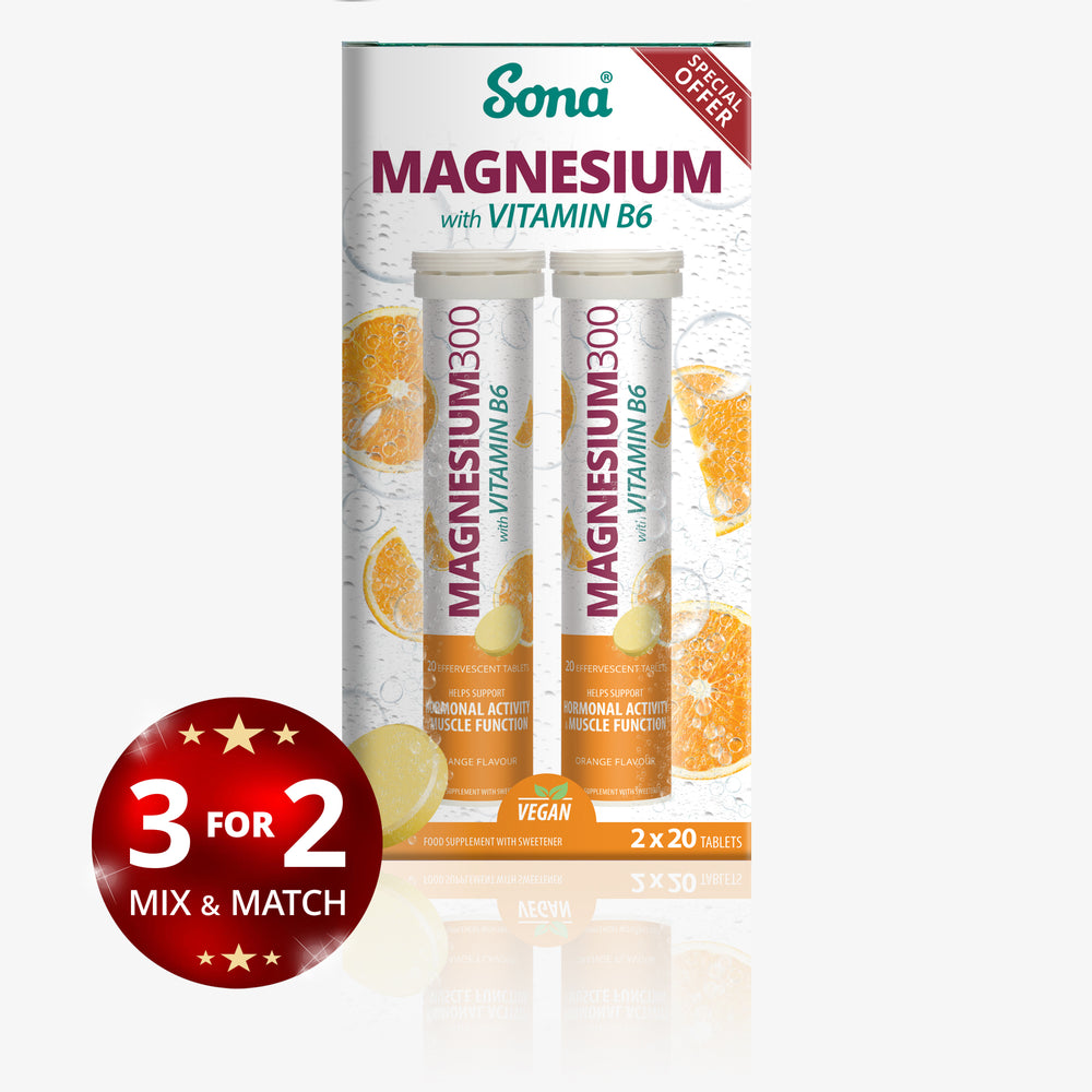 
                      
                        Magnesium 300mg with Vitamin B6 Effervescent 20 Tablets
                      
                    