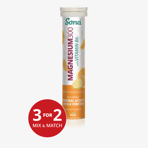 Magnesium 300mg with Vitamin B6 Effervescent 20 Tablets