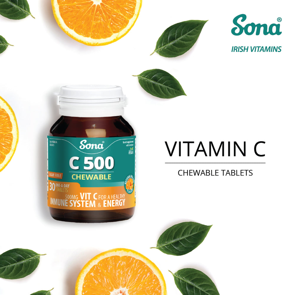 
                      
                        C 500 Chewable - Orange Flavour Vitamin C Tablets 90s
                      
                    