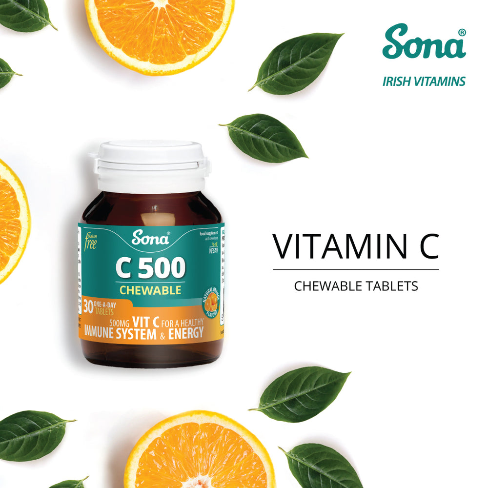 C 500 Chewable - Orange Flavour Vitamin C Tablets