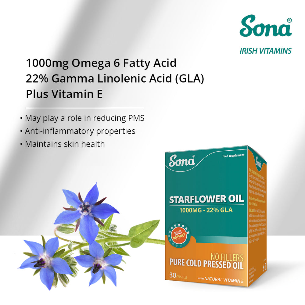 Starflower Oil - 1000mg Omega 6 Fatty Acid
