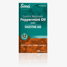  Sona Gastric Resistance Peppermint Oil capsules are enteric coated meaning no heartburn. Naturally aids digestion. Relief of discomfort caused by IBS.