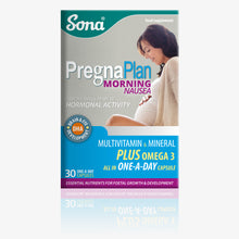  Pregnancy Supplements & prenatal vitamins. PregnaPlan Morning Nausea is a multi vitamin & mineral, with Ginger to prevent nausea and B6 to regulate hormonal activity.