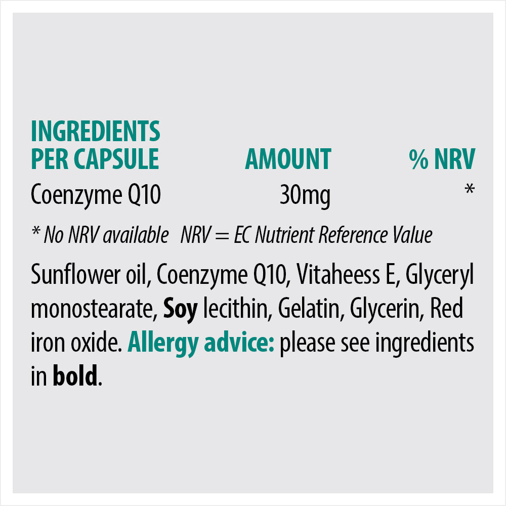 
                      
                        CoQ10 30mg - Coenzyme Q10 30mg Capsules
                      
                    