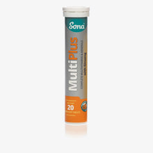  Sona MultiPlus Effervescent is a multivitamin and mineral in a delicious orange drink. Ideal for anyone who has difficulty swallowing tablets or capsules.
