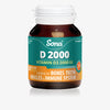 Sona D 2000, Vitamin D capsules. For maintenance of bones, teeth, muscles, the immune system, and absorption of calcium and phosphorus.