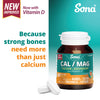 Sona Cal / Mag -  Calcium and Magnesium Tablets with Vitamin D3. For healthy bones, teeth, muscles and the immune system.